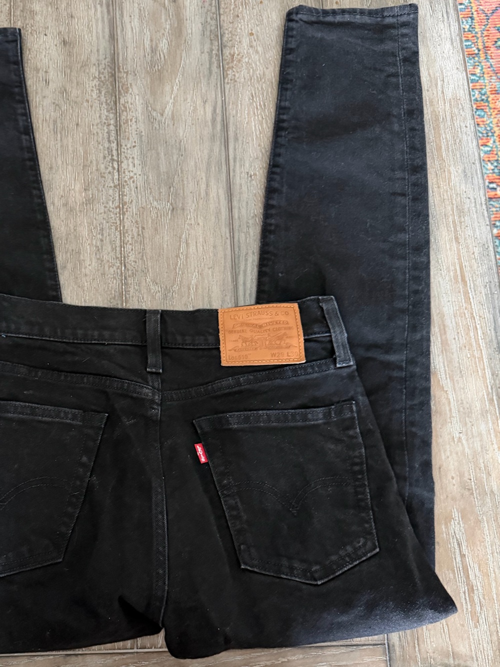 Levi's Black Skinny 510 Jeans - Picture 5 of 9